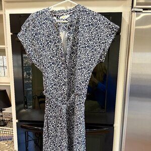 BODEN NEW WITH TAGS NAVY AND WHITE JUMPSUIT 14T